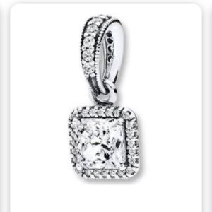Pandora Square Necklace Charm
